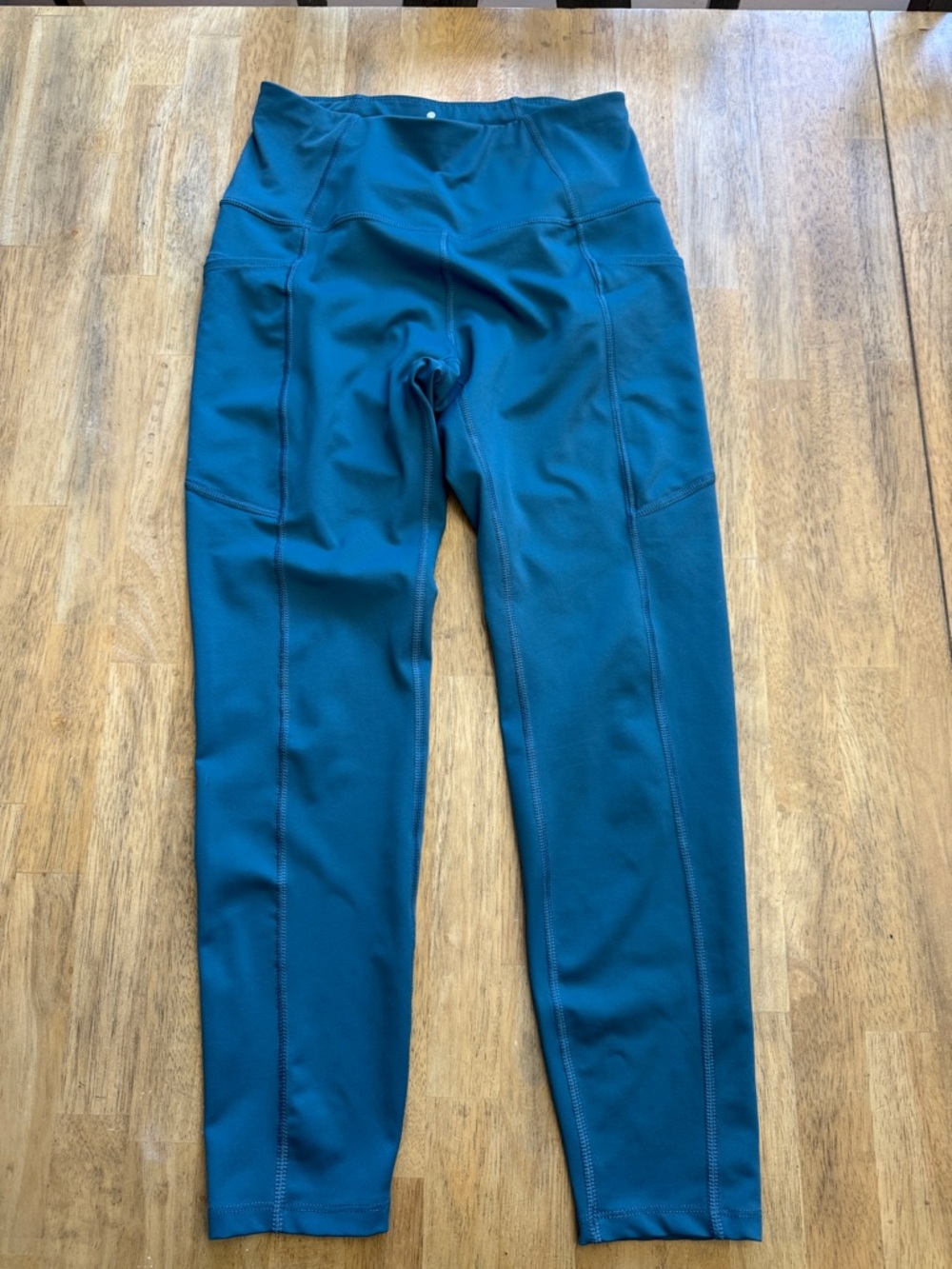 Apana Teal High-Rise Performance Leggings